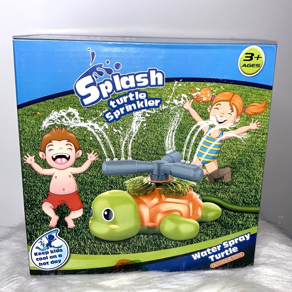 NEW SPLASH Turtle Water Outdoor Yard Sprinkler